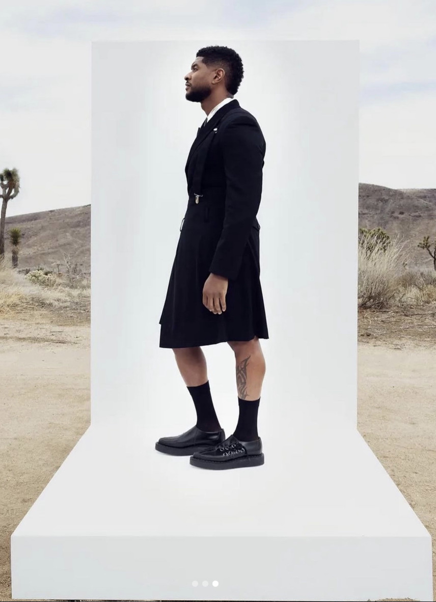 Usher on location at ESCAPE for a magazine editorial — high desert Pioneertown