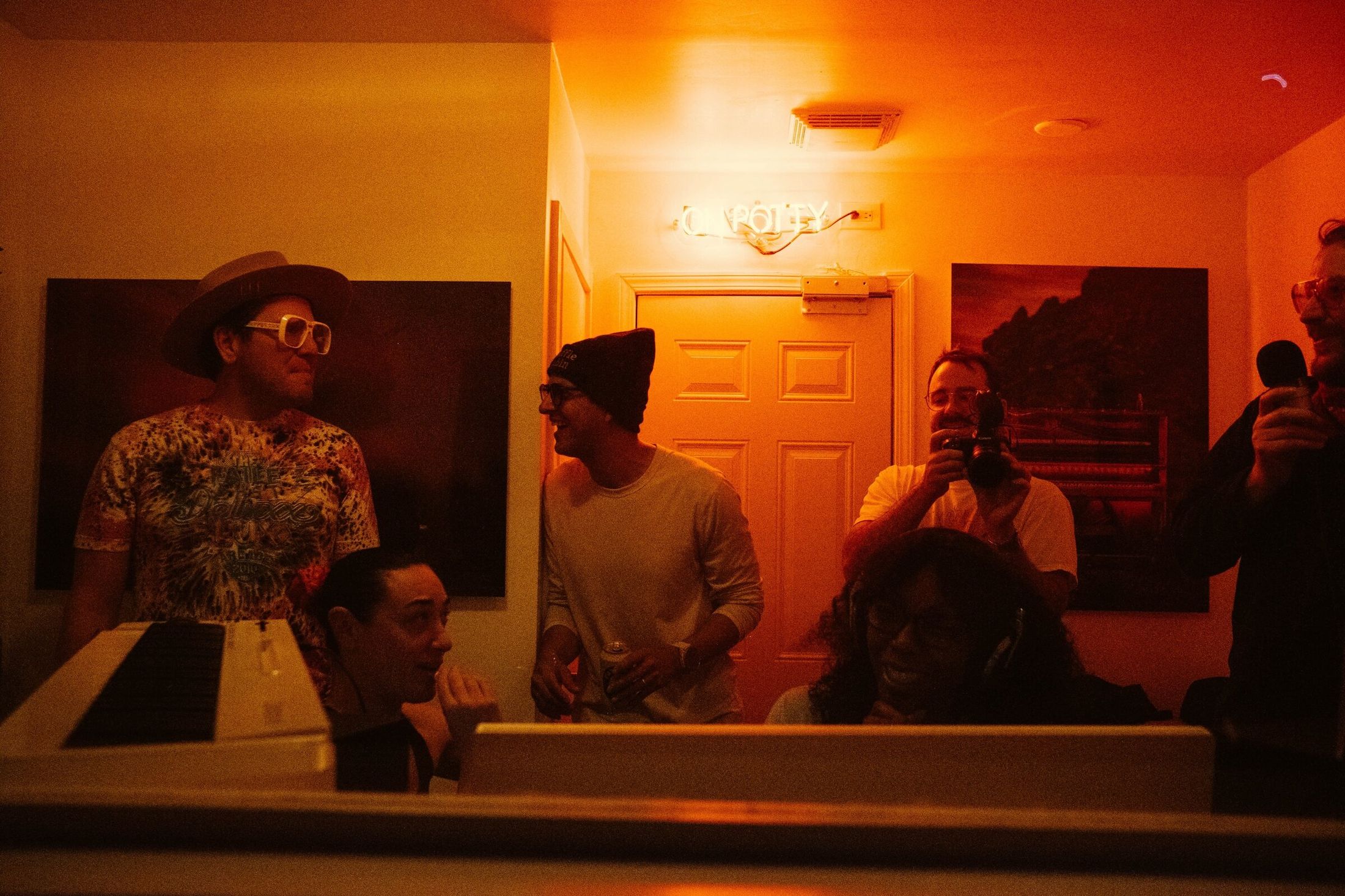 Dani and Roc at a songwriting camp at ESCAPE