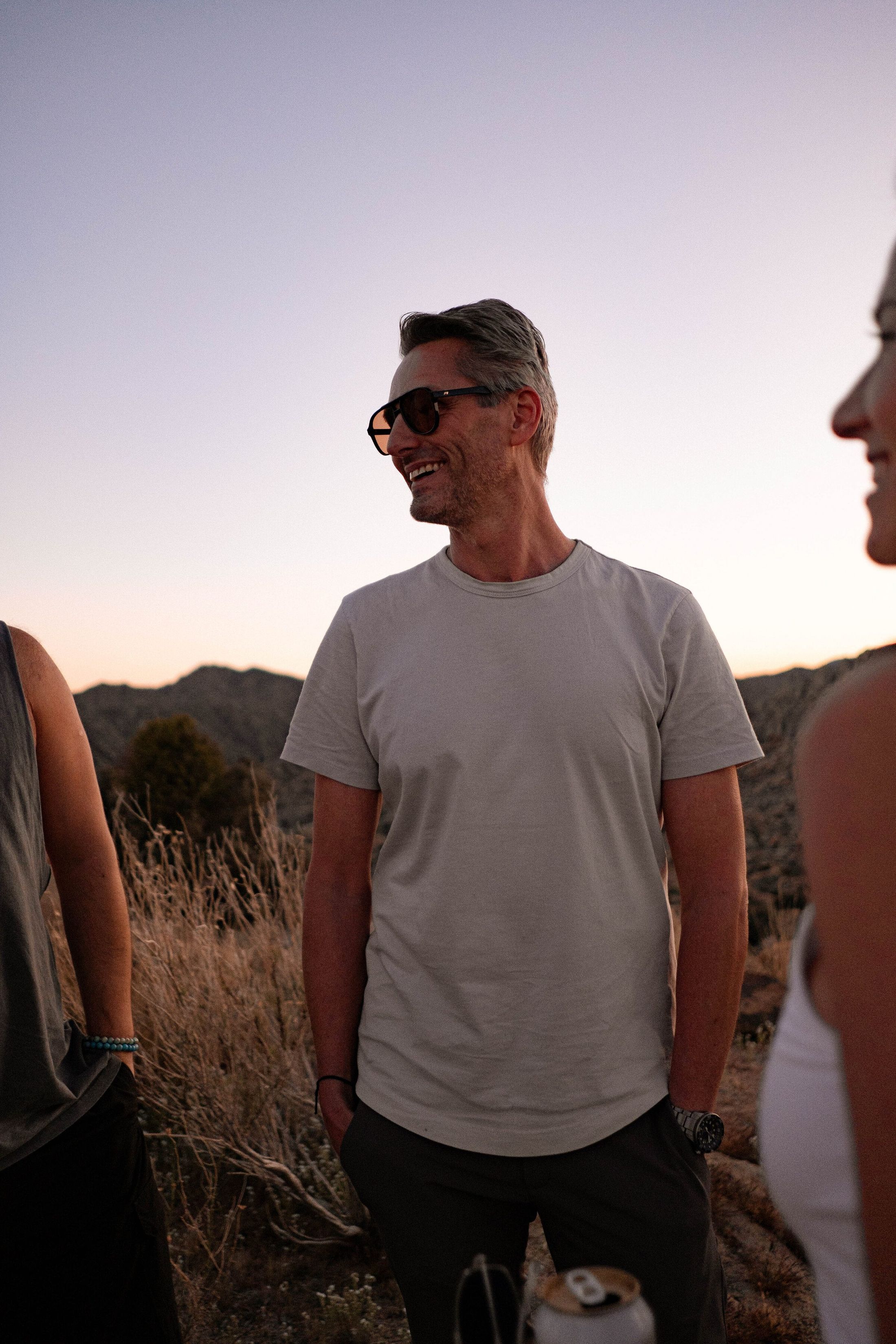 Lars at a camp at ESCAPE, Pioneertown