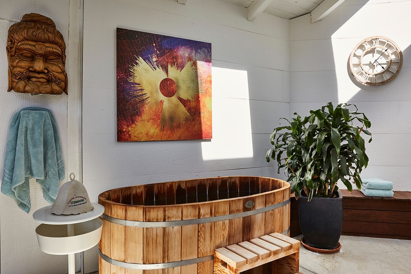 The cold plunge in the spa at ESCAPE